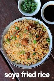 Soya Fried Rice Recipe Soya Chunks Fried Rice Meal Maker Fried Rice Recipe Fried Rice Recipe Fried Rice Vegetarian Rice Recipes