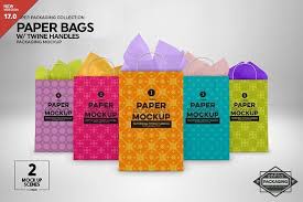 When you place your design on such a mockup, you there are many mockups of some usual objects on the internet. Paper Bags Twine Handles Mockup Free Packaging Mockup Design Mockup Free Free Psd Design