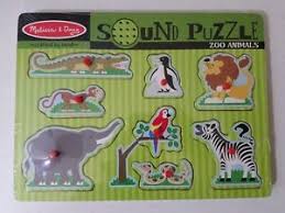 8 piece · packaged dimension: Melissa Doug Zoo Animals Sound Puzzle 8 Pieces New Factory Sealed Ebay