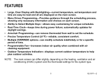 Likewise, how do you unlock a honeywell thermostat th8320u1008? Honeywell Tb8220u1003 Owners Guide