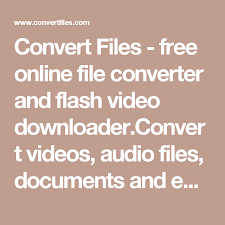 Convert Files Free Online File Converter And Flash Video Downloader Convert Videos Audio Files Documents And Ebooks Flash V Online Converter Audio Videos