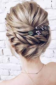 Pinterest Wedding Hairstyles Braided Crown Decorated With Flowers Lenabogucharskaya Via Instagram Hair Styles Unique Wedding Hairstyles Long Hair Styles