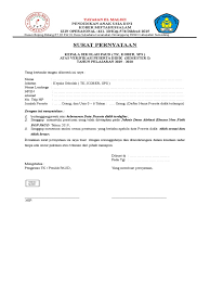 Wisnu marta nama ayah : Surat Pernyataan Verifikasi Kepsek 2019