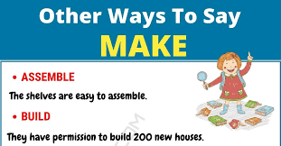 Learn the most common mistakes. Another Word For Make 195 Synonyms For Make With Useful Examples 7esl