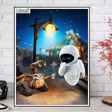 Sci Fi Film Wand E Robot Eve Diamant Malerei Kunst Kreuzstich Disney  Cartoon Weltraum Landschaft Mosaik handgemachte Geschenk Home Decor