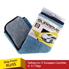 Auto Care 1 Pc 800 Gsm 45 Cm X 38 Cm Super Thick Plush Microfiber Car Cleaning Cloth Car Care Microfibre Wax Polishing Detailing Towel Detailing Towel Car Cleaning Microfibre