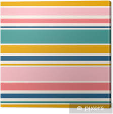 2 color opaque thin striped horizontal bright costume tights full pantyhose os. Horizontal Stripes Seamless Pattern Simple Vector Texture With Thin And Thick Lines Abstract Geometric Striped Background In Bright Colors Yellow Teal Green Navy Blue Pink Modern Repeat Design Canvas Print Pixers