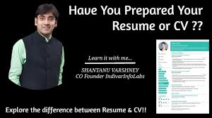 The app follows the try before you buy credo—you pay once you're satisfied with the results. Have You Prepared Your Resume Or Cv Know The Difference Between Two Youtube