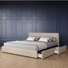 Ships free orders over $39. Dhp Rose Upholstered Bed With Storage Ivory Velvet King Ivory Bed King Walmart Com Walmart Com
