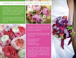 Folder Presentation Wedding Brochure Florist Brochure