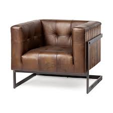 Get the best deals on black accent chairs. Mercana Mansbridge Brown Faux Leather Seat W Black Metal Frame Accent Chair Walmart Com Walmart Com