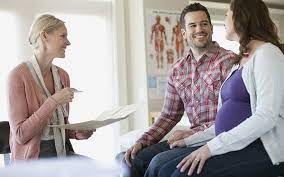 Your first ob appointment, generally between 8 and 12 weeks, will include a complete medical history and a thorough physical, including a pelvic exam, breast exam, urine test, pap smear and blood work. What To Expect Before During And After Your First Prenatal Appointment Mhealth Org