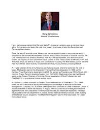 Markopolos is married to faith markopolos, who also works in the financial industry. Harry Markopolos Maddoff Whistleblower Harry Markopolos Realized