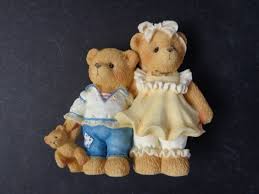 Cherished Teddies CT972 Bernard and Bernice 1996 1997 Membears Only Figurine