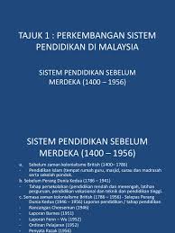 Sistem pendidikan di malaysia sebelum dan selepas kemerdekaan. Penyata Razak Sekolah Inggeris
