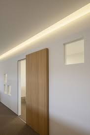 Fantastic Office Room Design With Neutral Color Stunning Wooden Slide Door Hidden Lighting Office Sq Sliding Doors Interior Sliding Door Design Doors Interior