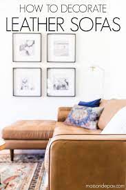 How To Decorate A Leather Sofa Maison De Pax