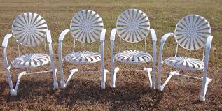 Four Carre Style Sunburst Casablanca Rockers American Ca 1940 Garden Chairs Vintage Garden Sunburst