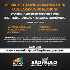 A grande são paulo e as regiões de campinas, sorocaba e registro saíram da fase amarela para a laranja. Regiao De Campinas Avanca Para Fase Governo Do Estado De Sao Paulo Facebook
