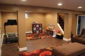 I turned this boring, dreary basement into a pretty and colorful basement office! Basement Makeover From Concrete To Complete Remodel