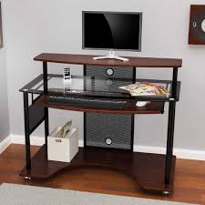 Black computer desk with keyboard tray ideas. 21 Affordable Small Computer Desks With Sliding Keyboard Tray Vurni