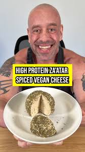 NEW delicious high-protein plant-based cheese recipe (SAVE for later!), To  a food processor 🌀 add:, 55g of almond flour 🌰, 400g of pressed firm tofu  🍱, 25g nutritional yeast ✨, 1 tbsp apple cider ...