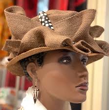Zulu Hat, African Hat, Stingy Brim Hat, Women Brown Hat, Designer Hat,  Brown Straw Hat