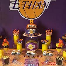 Kobe bryant was remembered in tributes from the lakers, professional teams around the southland, at the nba bubble, at dodger stadium and by fans everywhere on sunday, which would have been his 42nd birthday. The Look On Ethan S Face Was Priceless Overthetop Basketball Bir Basketball Birthday Parties Basketball Themed Birthday Party Candy Buffet Birthday Party
