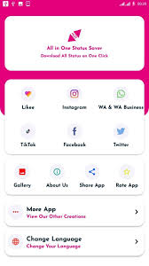 Status downloader and love video songs status to share and download now you can download your friends gif video image story and re post them as you like and app can clone any whatsapp account easily and can be used on tablet full access to the other … All In One Status Saver For Android Apk Download