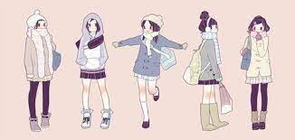 In a recent tutorial, we explained how to draw an anime body, and now we will show how to draw anime clothes. Pin By Hilarith On 00ä»®ç½®ãå ´00 Anime Outfits Drawing Clothes Character Design Inspiration