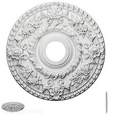 This is not a hard and fast rule since the size of the light fixture also plays a role. Ceiling Medallion For Chandelier Light Fixture Hand Carved Fan Lamp Cover Decor 816180010834 Ebay