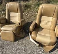 Villa RV Captain's Chairs Seats PAIR TAN motorhome coach