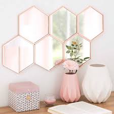 blush pink and copper home decor, home