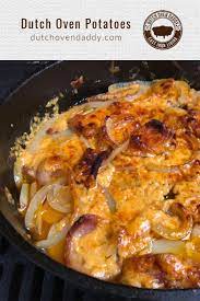 Dutch Oven Potatoes Recipe Dutch Oven Potatoes Potatoes In Oven Dutch Oven Recipes