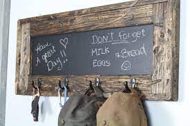 On Sale Chalkboard Key Holder Hat Rack Fathers Day Entry Decor Rustic Chalkboard Grocery Lis Portallaveros De Madera Colgador De Madera Percheros De Pared