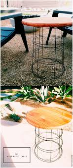 Outdoor cafe or bistro table with umbrella hole. 80 Brilliant Diy Backyard Furniture Ideas That Will Give Your Outdoors Character Diy Crafts