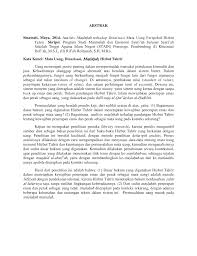 Mengalami kemajuan yang cukup pesat sebagai pembaharuan ekonomi dalam negeri. Abstrak Tahrir Skripsi Program Studi Muamalah Dan Ekonomi