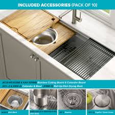 Check spelling or type a new query. Kraus Kore Workstation 45 Extra Large Undermount Kitchen Sink Directsinks