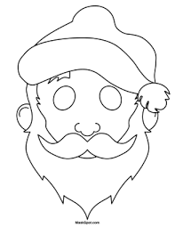 Santa Claus Mask Template Printable Coloring Masks Coloring Mask Rudolph Red Nosed Reindeer