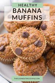 healthy banana muffins rezept backrezepte rezepte backen