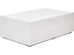 How to make a diy feather finish concrete table for your back porch. Urbia Outdoor Bloc Ivory 51 Wide Concrete Rectangular Coffee Table Urovgsblocrctw