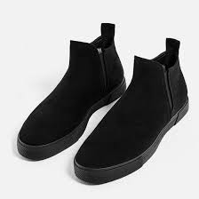 Great for formal or casual look. Image 6 Of Black Chelsea High Top Sneakers From Zara Stiefel Schwarze Chelseaboots Freizeitschuhe