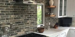 Kitchen backsplashes come in many shapes and sizes, as well as textures! Grey Is The New Red In Thin Brick Veneer Stone Farm