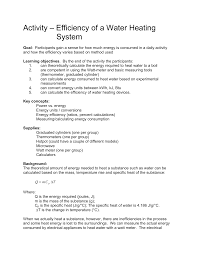 Explain how they differ from each other. Efficiency Heating Activity2 Student Worksheet