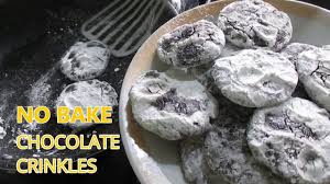 No Bake Chocolate Crinkles I No Oven Chocolate Crinkles I Stove Top Chocolate Crinkles Chocolate Crinkles Cookie Bar Recipes Cooking Chocolate