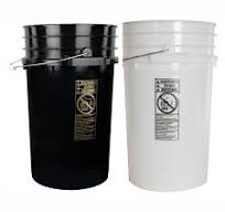 7 Gallon Round Buckets & Lids | U.S. Plastic Corp.