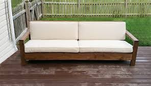 Involves no cutting or inexpensive diy outdoor pallet furniture: Outdoor Sofa Modern Comfort Collection Ana White
