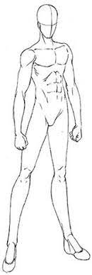 Template Anime Male Base Full Body Drawing Art Ideas Female and male base mesh natural proportions in a pose bundle. template anime male base full body