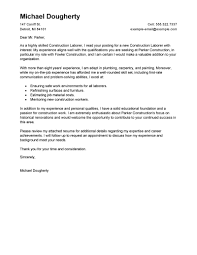 Construction Cover Letter Samples Resume Genius