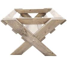Wooden Manger Large Christmas Manger Life Size Nativity Christmas Decorations Gray C Christmas Manger Church Christmas Decorations Christmas Diy Wood